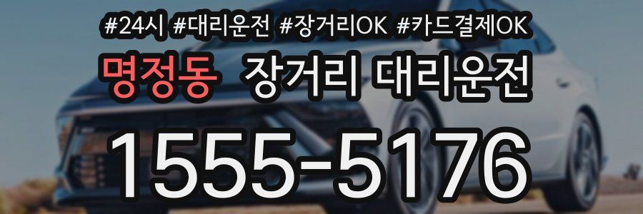 명정동 장거리 대리운전