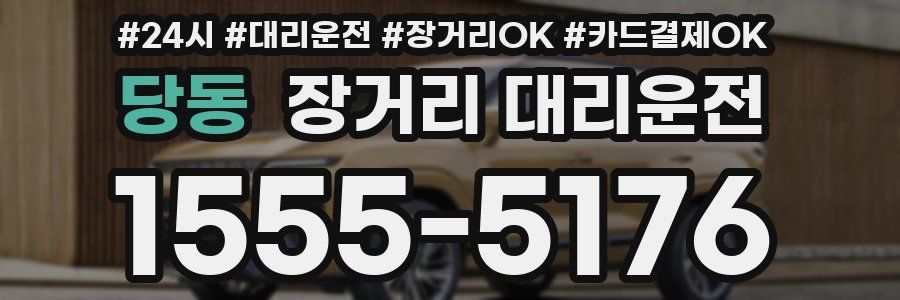당동 장거리 대리운전