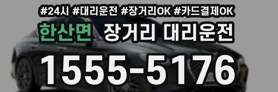 한산면 장거리 대리운전