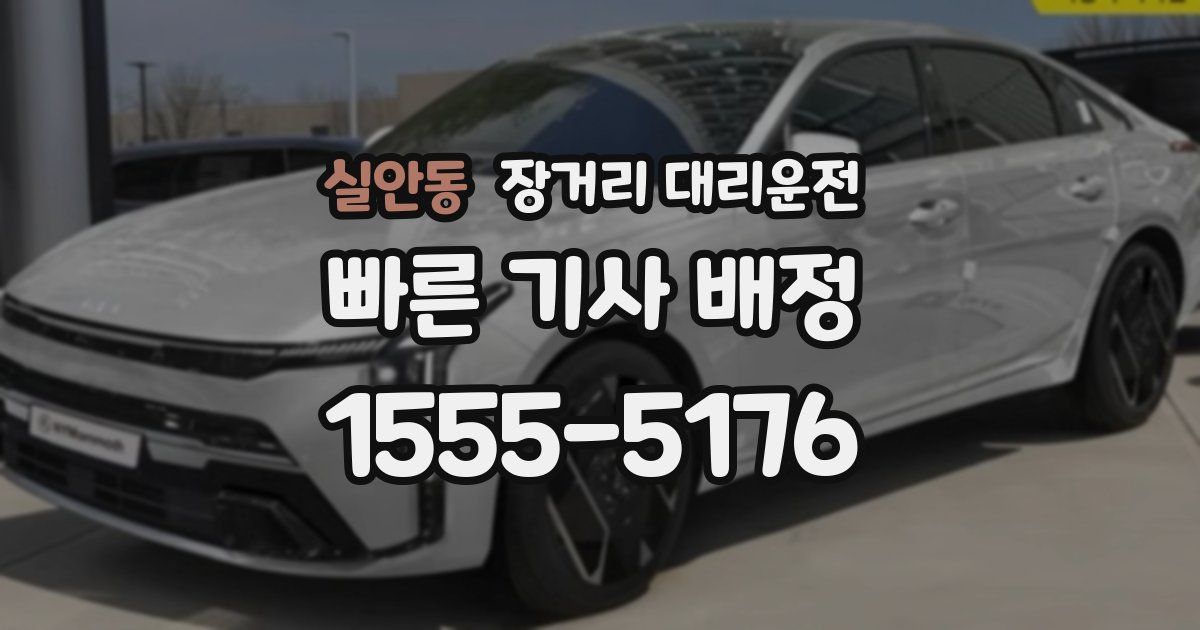실안동 장거리 대리운전