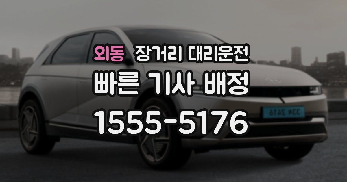 외동 장거리 대리운전