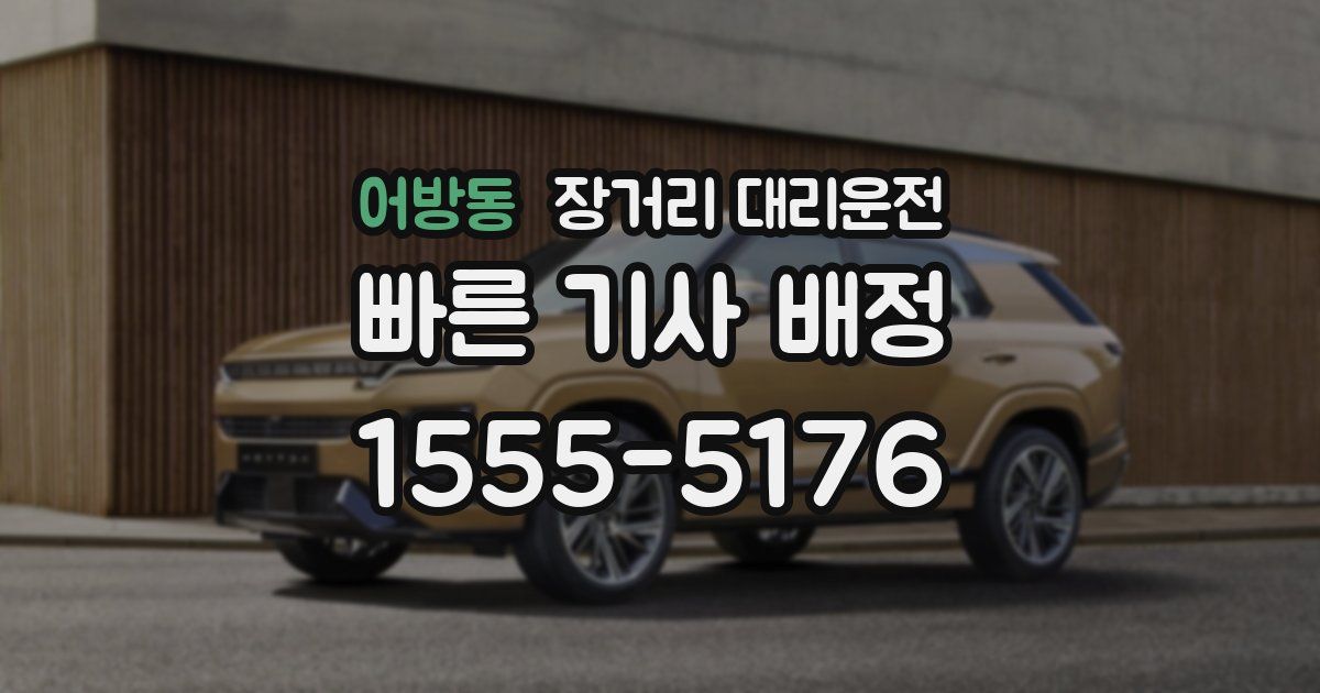 어방동 장거리 대리운전