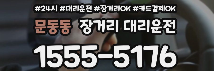 문동동 장거리 대리운전