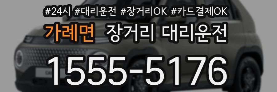 가례면 장거리 대리운전