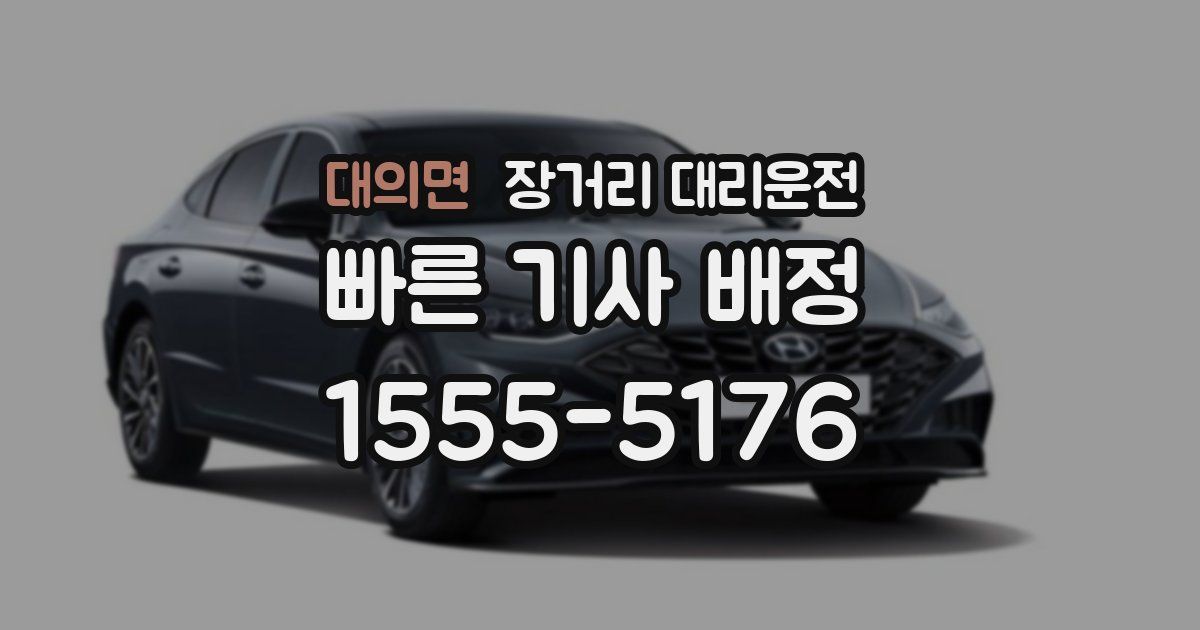 대의면 장거리 대리운전