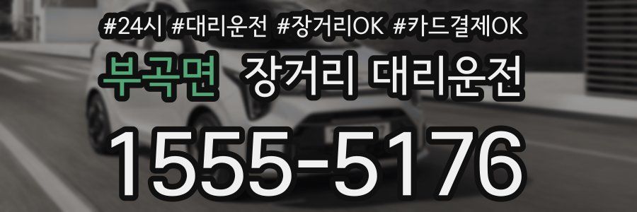 부곡면 장거리 대리운전