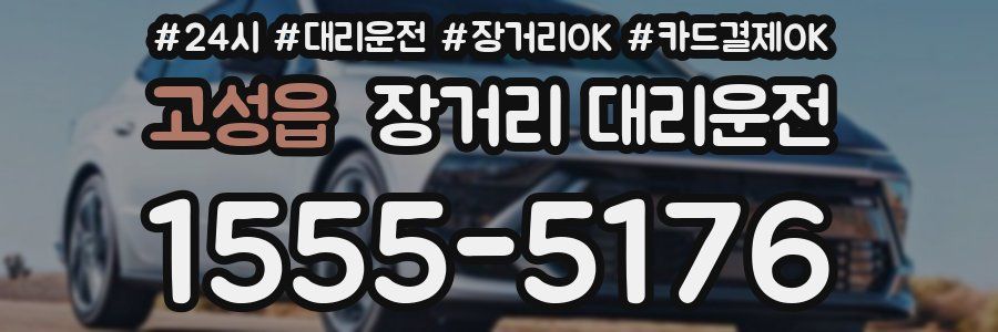 고성읍 장거리 대리운전