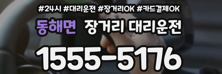 동해면 장거리 대리운전