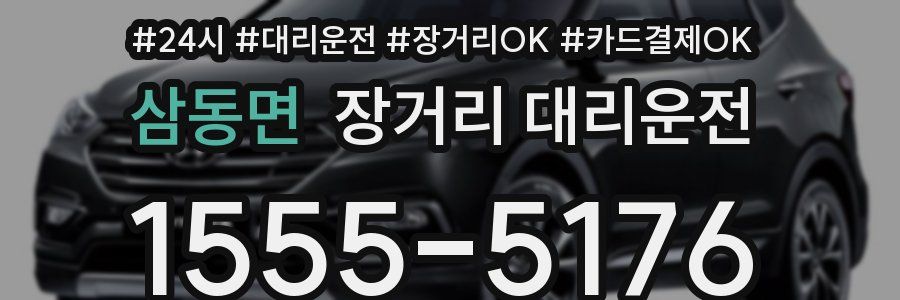 삼동면 장거리 대리운전