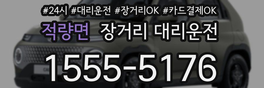 적량면 장거리 대리운전