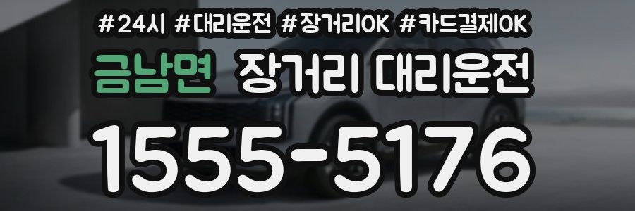 금남면 장거리 대리운전