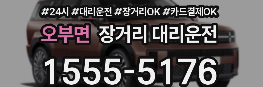 오부면 장거리 대리운전