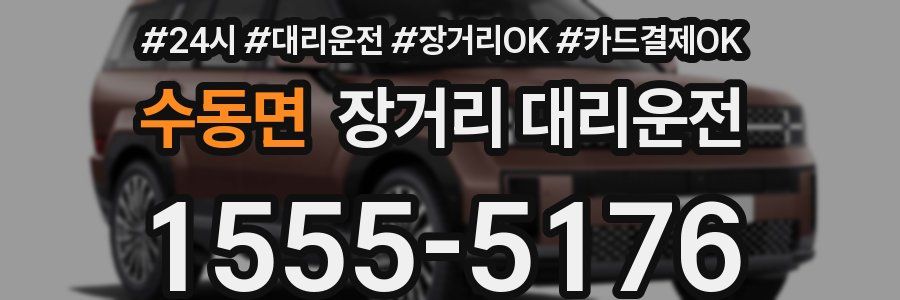 수동면 장거리 대리운전