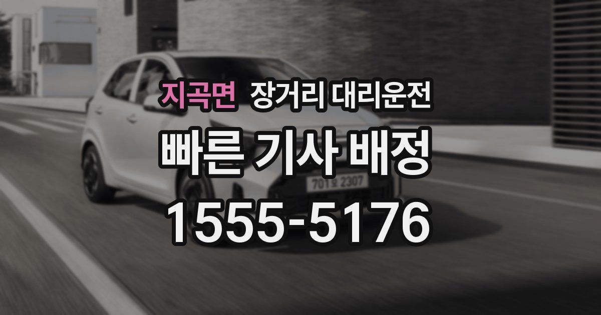 지곡면 장거리 대리운전