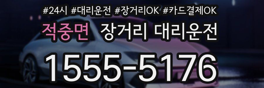 적중면 장거리 대리운전