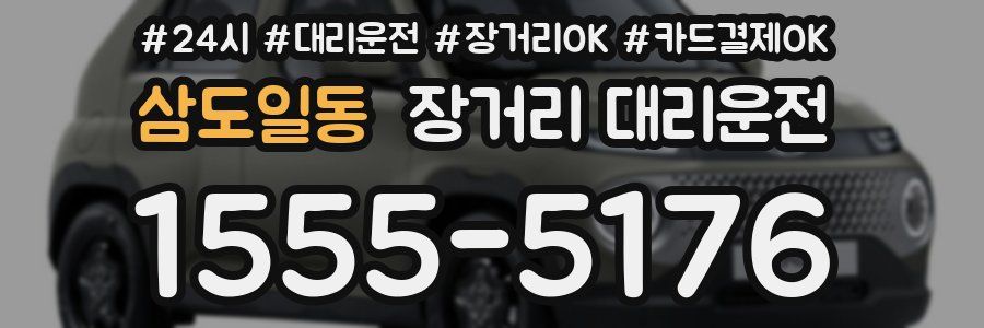 삼도일동 장거리 대리운전