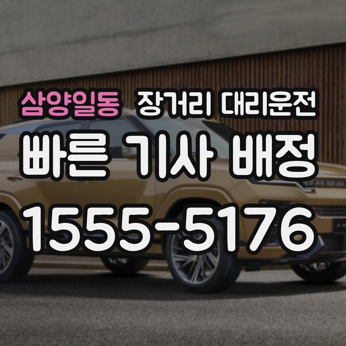삼양일동 장거리 대리운전