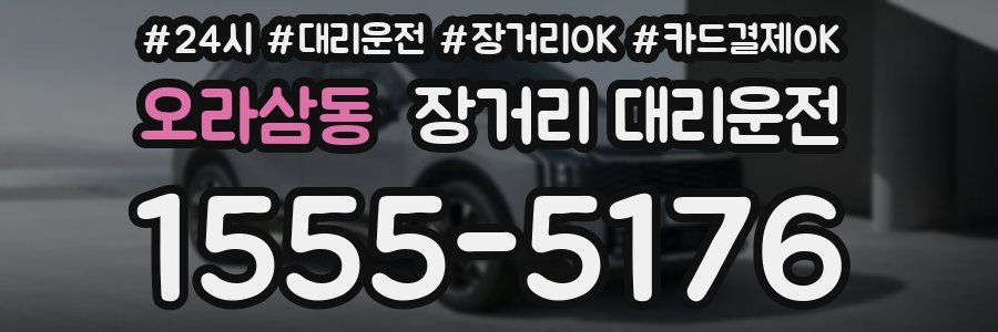 오라삼동 장거리 대리운전
