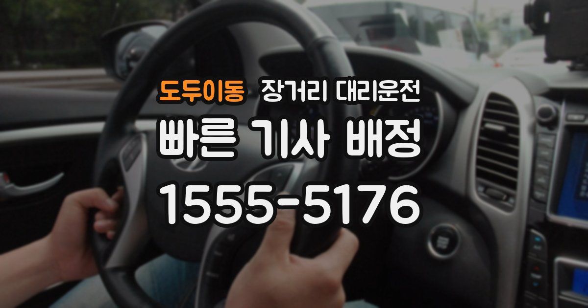 도두이동 장거리 대리운전