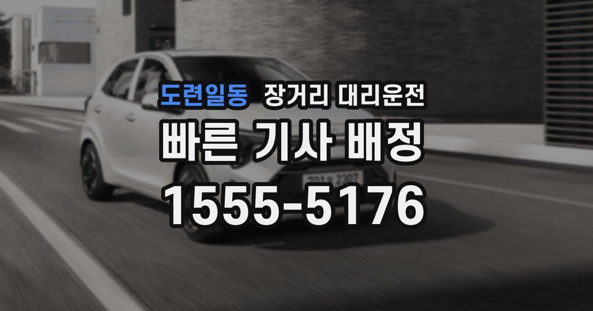 도련일동 장거리 대리운전