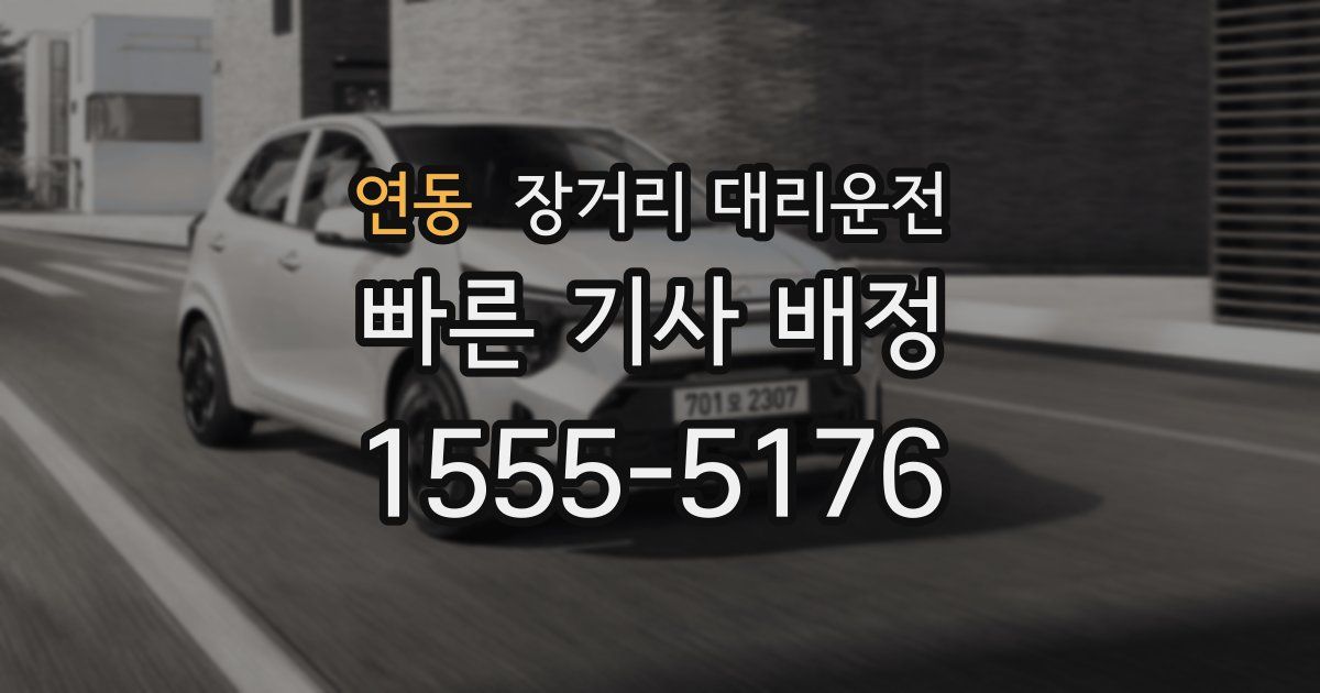 연동 장거리 대리운전
