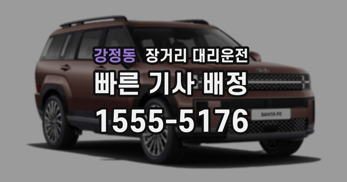 강정동 장거리 대리운전