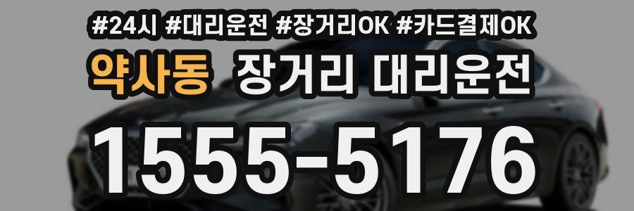 약사동 장거리 대리운전