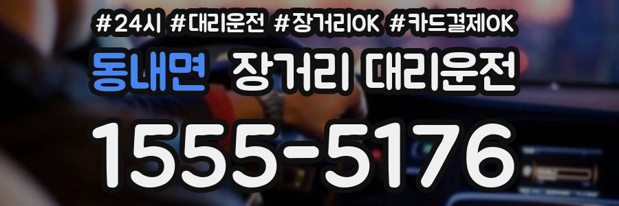동내면 장거리 대리운전