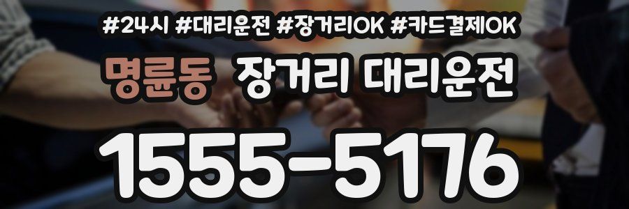 명륜동 장거리 대리운전