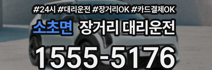 소초면 장거리 대리운전