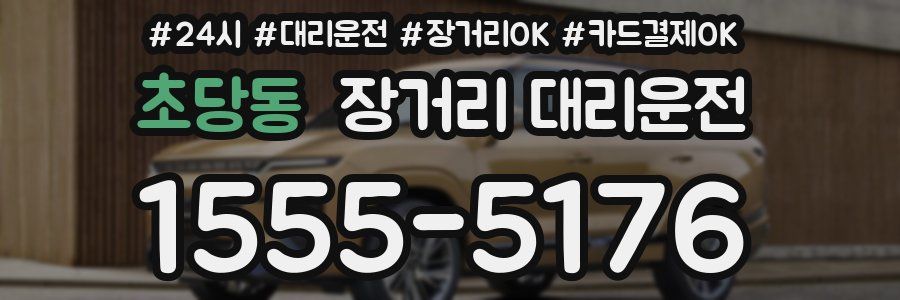 초당동 장거리 대리운전