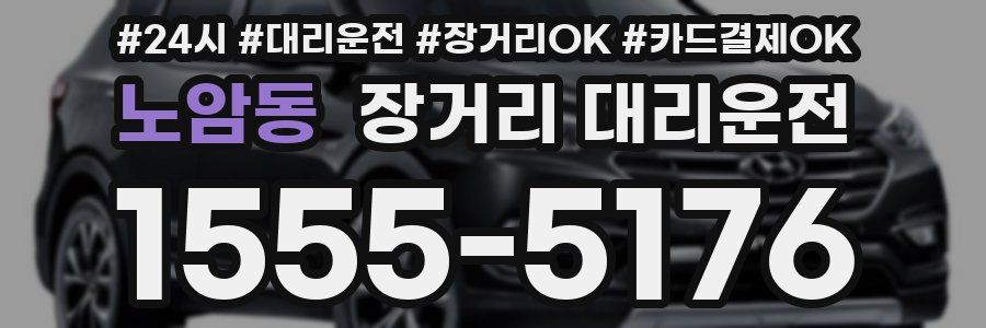 노암동 장거리 대리운전