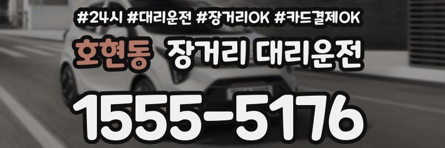 호현동 장거리 대리운전