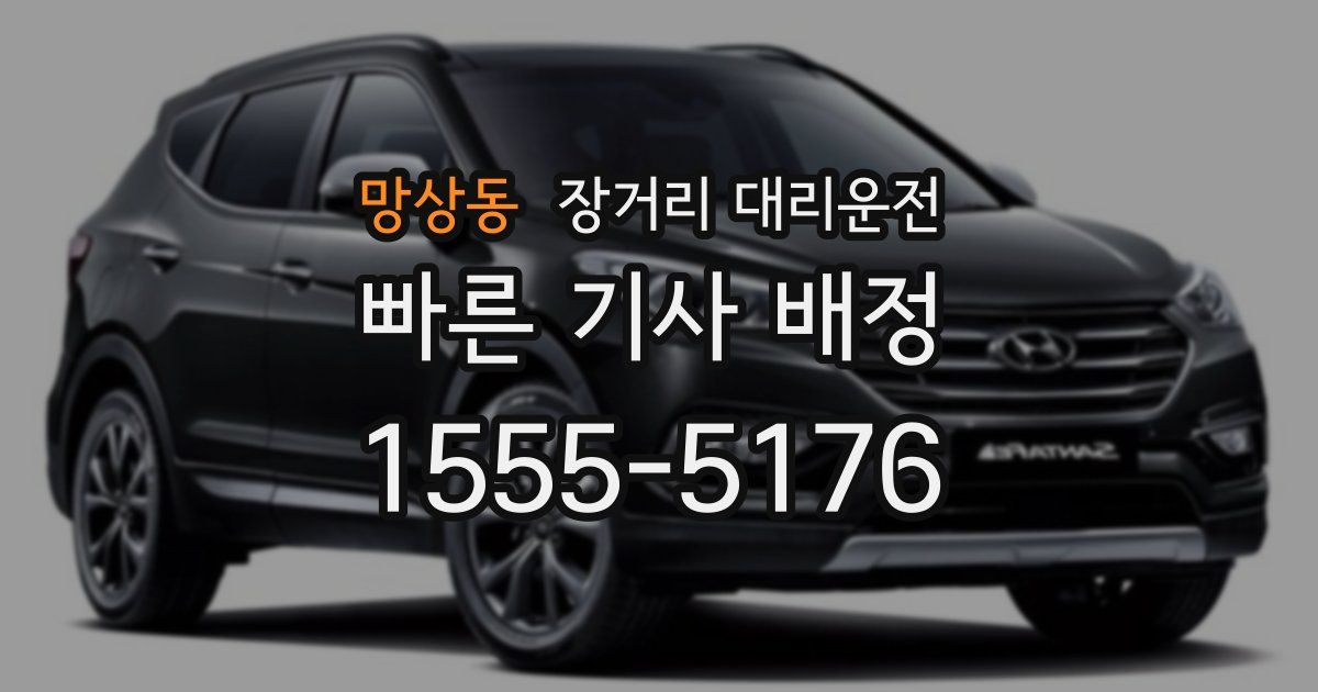 망상동 장거리 대리운전
