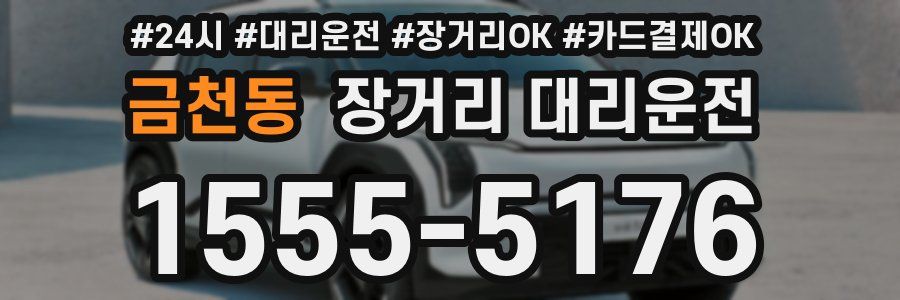 금천동 장거리 대리운전