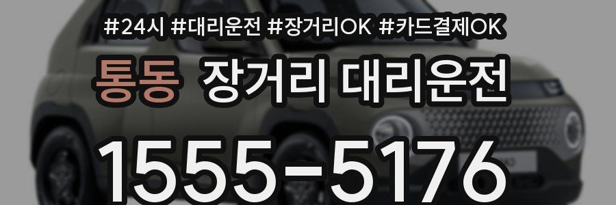 통동 장거리 대리운전