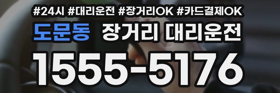 도문동 장거리 대리운전