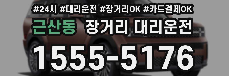 근산동 장거리 대리운전