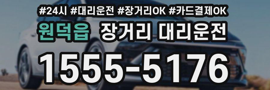 원덕읍 장거리 대리운전