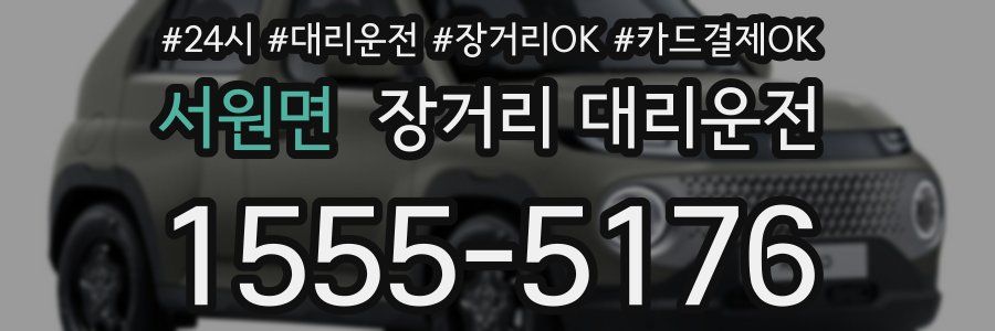 서원면 장거리 대리운전