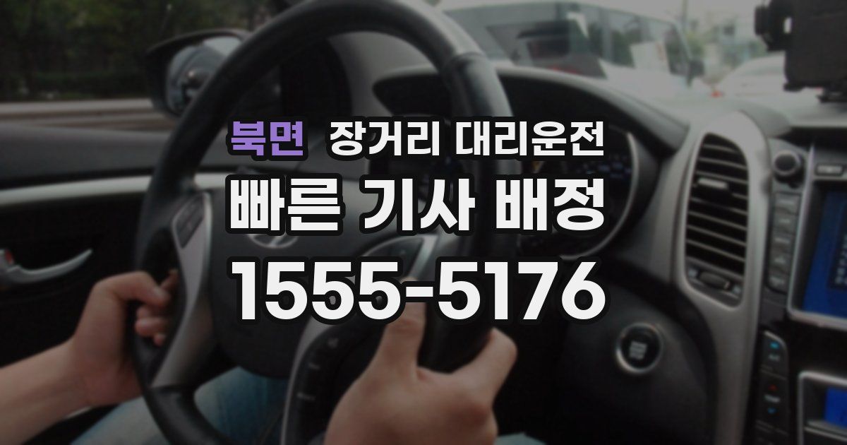 북면 장거리 대리운전