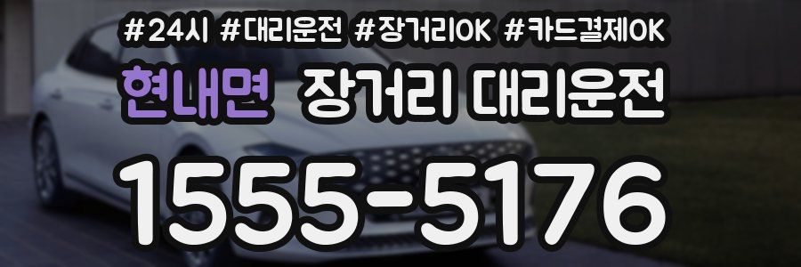 현내면 장거리 대리운전