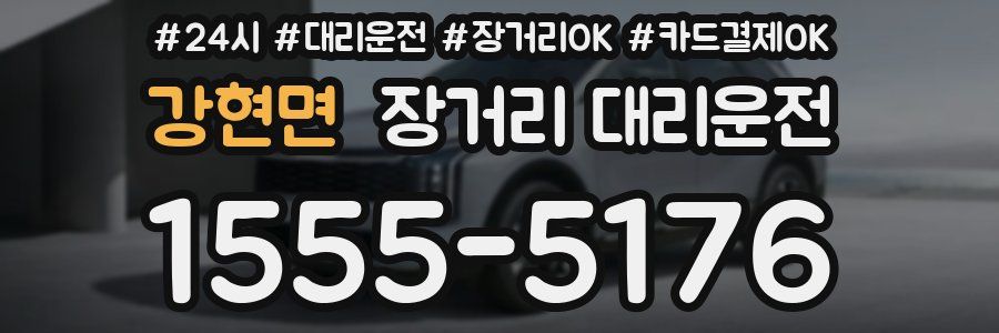 강현면 장거리 대리운전