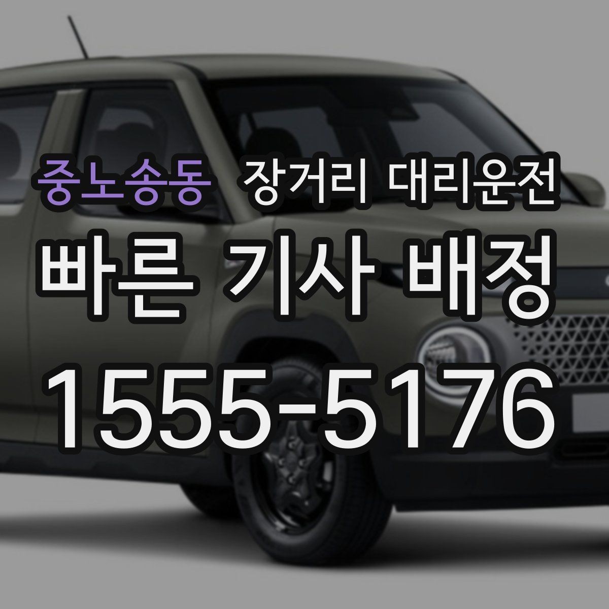 중노송동 장거리 대리운전 차량 종류별 운행 적합성