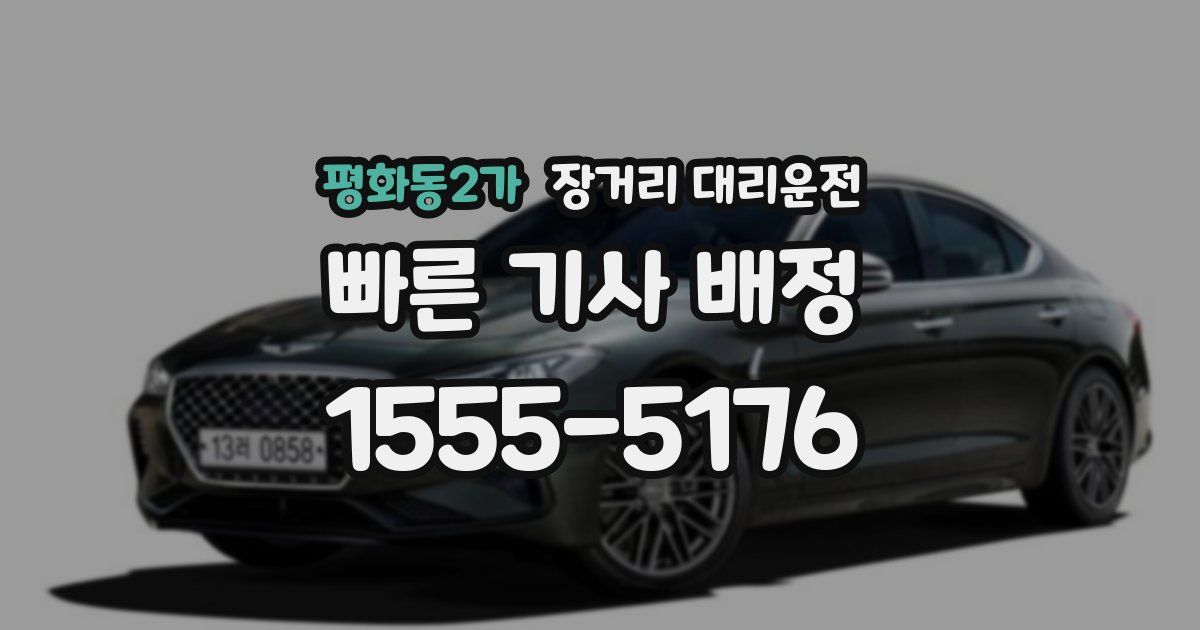 평화동2가 장거리 대리운전