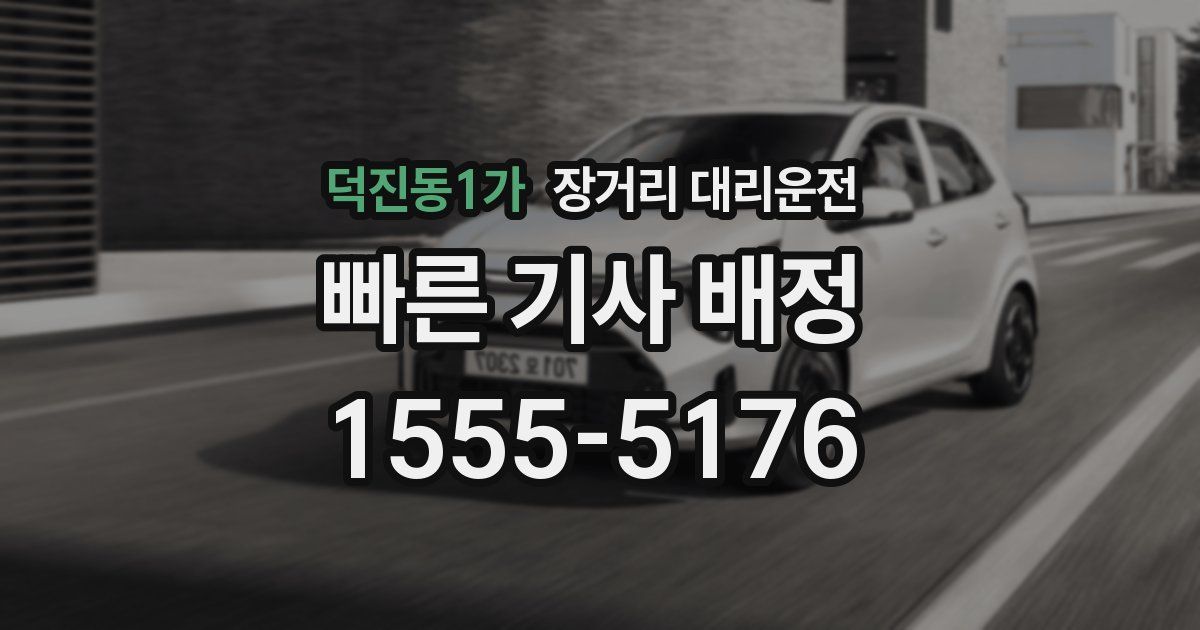 덕진동1가 장거리 대리운전