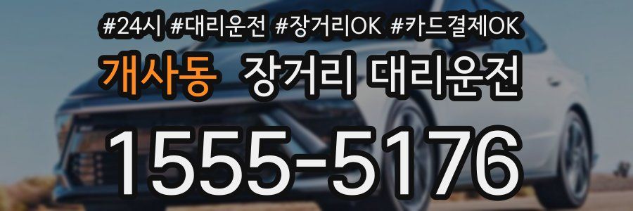 개사동 장거리 대리운전