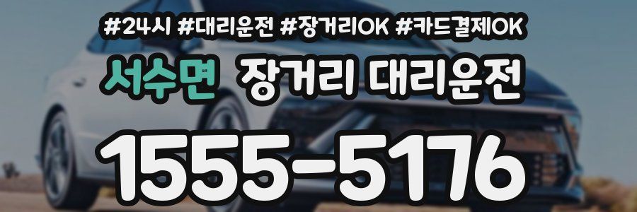 서수면 장거리 대리운전