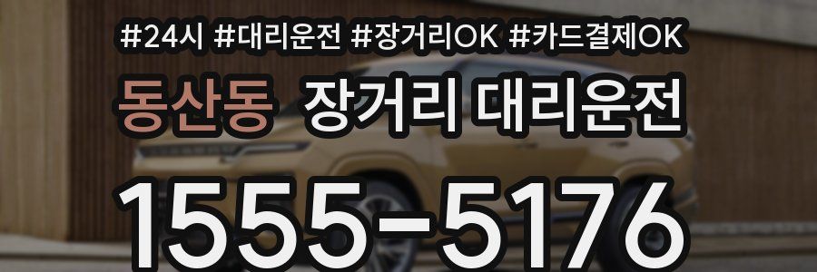 동산동 장거리 대리운전