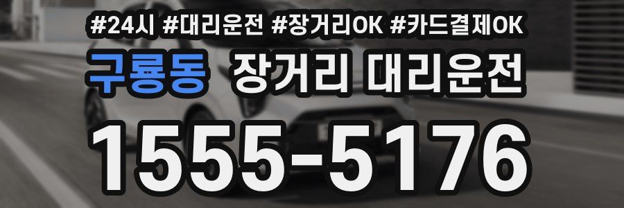 구룡동 장거리 대리운전